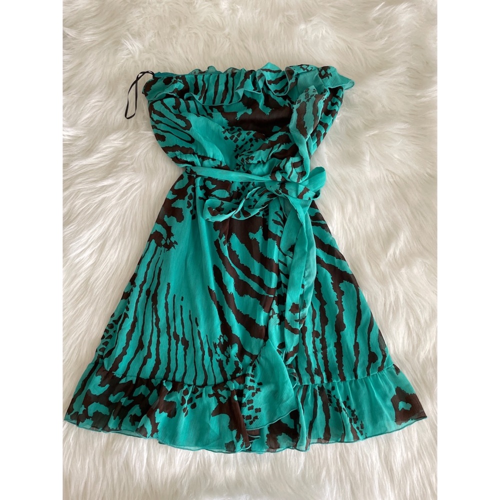 (NWOT) Leopard Print Tub Top Ruffled Sundress